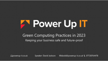 09.23 Green Computing Practices in 2023 with David Jackson